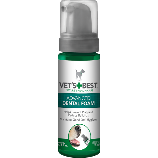 Vet's Best Advanced Dental Foam 150 мл дентална пяна с ензими, здравец, мента и карамфил Vet's Best Advanced Dental Foam 150 мл дентална пяна с ензими, здравец, мента и карамфил