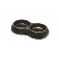 Savic Delice Double Marble - двойна хранилка за котки или малки кучета, черен мрамор, 2 х 0.2 л Savic Delice Double Marble - двойна хранилка за котки или малки кучета, черен мрамор, 2 х 0.2 л