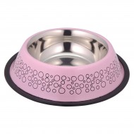 anipro Bubbles No Slip метална купа розова 19 см, 0.4 л