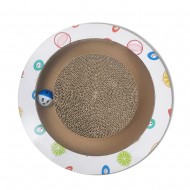 anipro Драскалка за котки, малък кръг бяла, 33х33х4.5 см