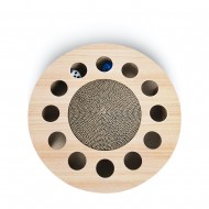 anipro Драскалка за котки малък кръг дървен, 33х33х4.5 см anipro Драскалка за котки малък кръг дървен, 33х33х4.5 см