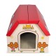 anipro Драскалка за котки, червена къща, 44х22.5х34 см