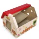 anipro Драскалка за котки, червена къща, 44х22.5х34 см