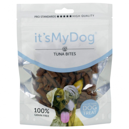 It`s My Dog лакомство за кучета, хапки с риба тон, 85 г It`s My Dog лакомство за кучета, хапки с риба тон, 85 г