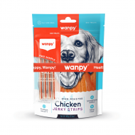 Wanpy - лакомства за кучета, пилешко филе на ленти - Промо 100 г + 20 г