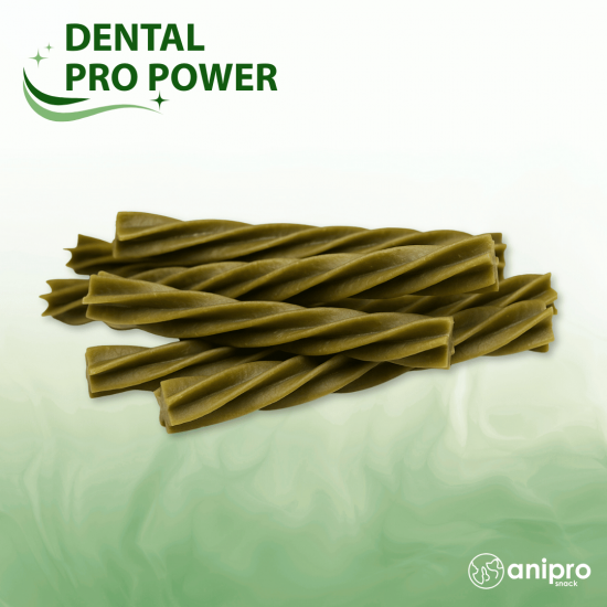 anipro Dental Pro Power фузили със спирулина, 84 г, зелен чай