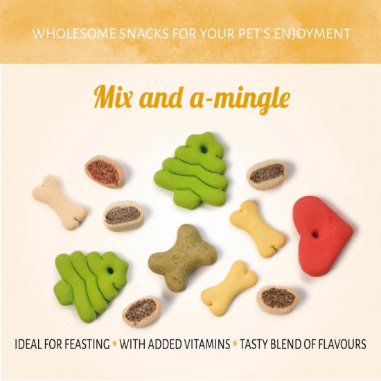Antos Jingle Bell biscuits, лакомства за кучета, коледни бисквити, 400 г Antos Jingle Bell biscuits, лакомства за кучета, коледни бисквити, 400 г