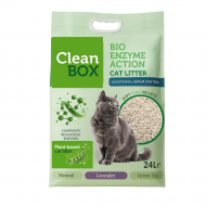 Clean Box Тофу котешка тоалетна с ензими НАТУРАЛ, 10кг / 24л Clean Box Тофу котешка тоалетна с ензими НАТУРАЛ, 10кг / 24л