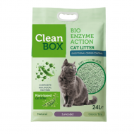 Clean Box Тофу котешка тоалетна с ензими ЗЕЛЕН ЧАЙ, 10кг / 24л Clean Box Тофу котешка тоалетна с ензими ЗЕЛЕН ЧАЙ, 10кг / 24л
