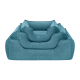Pet Comfort Alpha легло за кучета и котки, луксозна дамаска, тюркоаз, М, 65х80 см