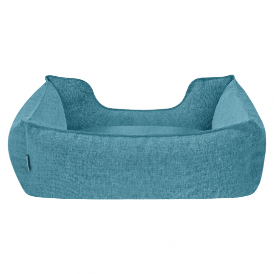 Pet Comfort Alpha легло за кучета и котки, луксозна дамаска, тюркоаз, М, 65х80 см