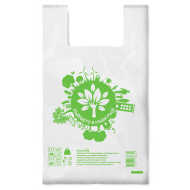 SmartPack Еко торбичка тип Потник, 410x500 мм, 1000 бр бели