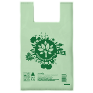 SmartPack Еко торбичка тип Потник, 480x600 мм, 500 бр зелени