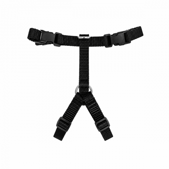 anipro нагръдник тройно регулируем черен, 10mm x 22-40 см