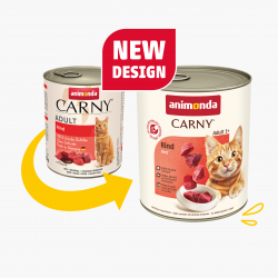animonda Carny Adult - консервирана храна за котки, с говеждо месо, 800 г / 6 бр.  СТЕК