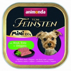 Vom Feinsten Mini Dog за дребни породи кучета с говеждо, патешко и риган, 100 гр