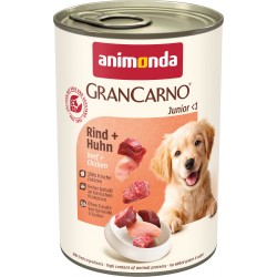 animonda GranCarno Junior - консервирана храна за кучета, с пилешко и говеждо месо, 400 г