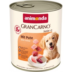 animonda GranCarno Junior - консервирана храна за кучета, с пуешко месо, 800 г