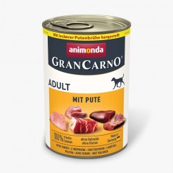GranCarno Adult Dog консервирана храна за кучета с пуешко месо, 400 г