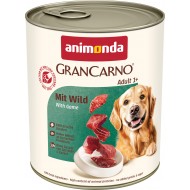 animonda GranCarno Adult - консервирана храна за кучета с дивечово месо, 800 г