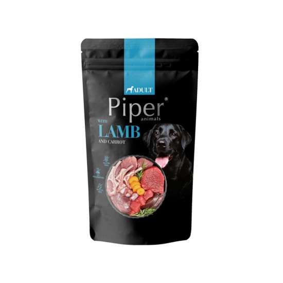 Piper Adult пауч агне/морков/каф.ориз, 150 г / 10 бр СТЕК Piper Adult пауч агне/морков/каф.ориз, 150 г / 10 бр СТЕК