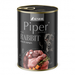 Piper Senior за възрастни кучета със заек и тиква, 400 г