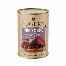 Luger`s Puppy храна за малки кученца със заешко дробчета, 400 г, 6 бр./стек