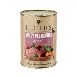 Luger`s Dog храна за кучета с телешко и моркови, 400 г, 6 бр./стек