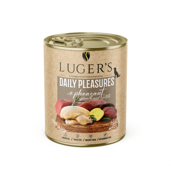 Luger`s Dog храна за кучета с фазан и картофи, 800 г, 6 бр./стек