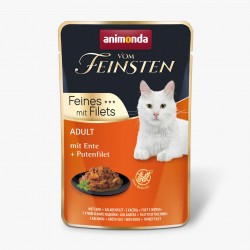 Vom Feinsten Cat - пауч с патица и с пуешко филе, 85 г Vom Feinsten Cat - пауч с патица и с пуешко филе, 85 г