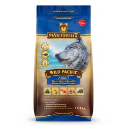 Wolfsblut Wild Pacific Adult суха храна за кучета с дива тихоокеанска риба и картофи, 12.5 кг
