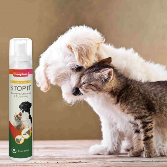 Beaphar STOP IT Spray – отблъскващ спрей за кучета и котки, 125 мл Beaphar STOP IT Spray – отблъскващ спрей за кучета и котки, 125 мл