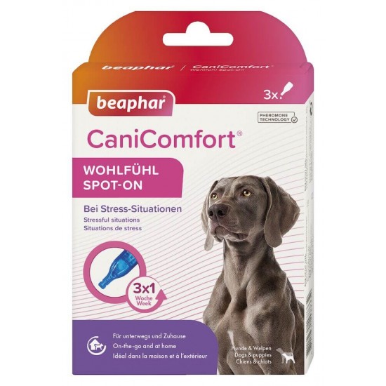 Beaphar CaniComfort Calming Spot On - успокояващи капки с феромони за кучета
