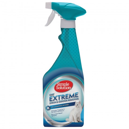 Simple Solution Extreme спрей против петна и миризми концетриран, за котка, 500 мл Simple Solution Extreme спрей против петна и миризми концетриран, за котка, 500 мл