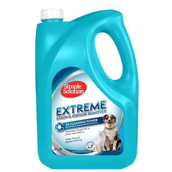Simple Solution Extreme мощен препарат против петна и миризми от котки и кучета, 4 л
