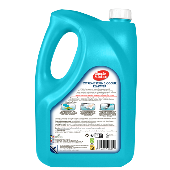 Simple Solution Extreme мощен препарат против петна и миризми от котки и кучета, 4 л