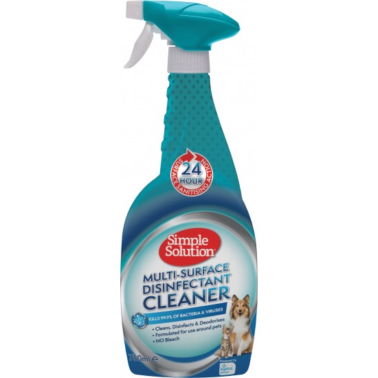 Simple Solution Multi-Surface Disinfectant безопасен дезинфектант след кучета и котки 750 мл