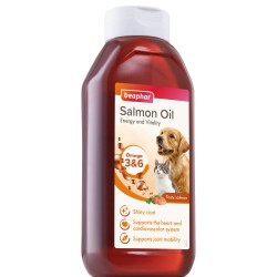 Beaphar Salmon Oil Omega3&6 - масло от сьомга за кучета и котки, 430 мл