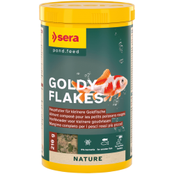 sera Goldy Nature 1000 мл / 210 г - натурална храна за златни рибки