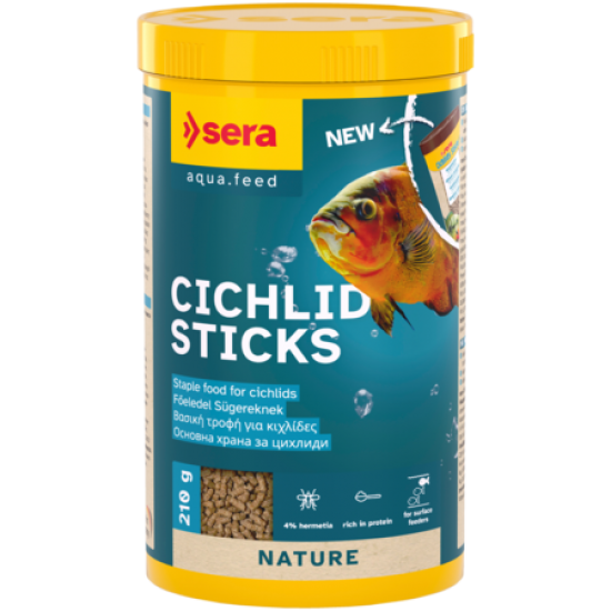 sera Cichlid Sticks 210 г - гранулирана храна за цихлиди sera Cichlid Sticks 210 г - гранулирана храна за цихлиди