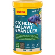 sera Cichlid Malawi Granules 1000 мл / 565 г - храна за растителноядни и всеядни цихлиди