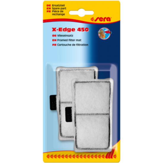 sera framed filter mat, white for X-Edge 450 – филтърна подложка за филтър за ъгъл - 2 бр.