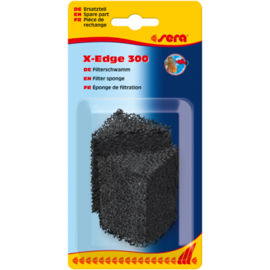 sera filter sponge, black for X-Edge 300 – резервна гъба за филтър за ъгъл - 2 бр.