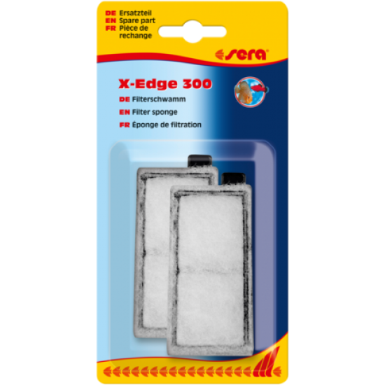 sera framed filter mat, white for X-Edge 300 – филтърна подложка за филтър за ъгъл - 2 бр.