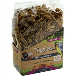 ESVE Topping Mealworms - протеиново лакомство за птици и гризачи, топинг червеи, 70 г