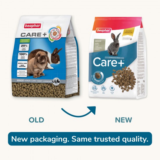 Care + Super premium Senior храна за възрастни зайци, 1.5 кг