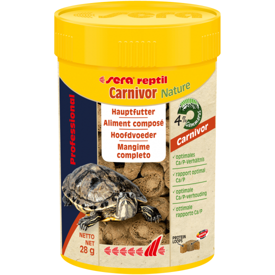 sera Reptil Professional Carnivor Nature за месоядни влечуги, 28 г
