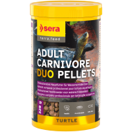 sera Adult Carnivore DUO Pallets 1000 мл / 320 г - двукомпонентна храна за месоядни влечуги
