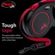 flexi Classic Black Fire M Tapе лента, до 25кг, черно/червено