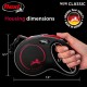 flexi Classic Black Fire M Tapе лента, до 25кг, черно/червено